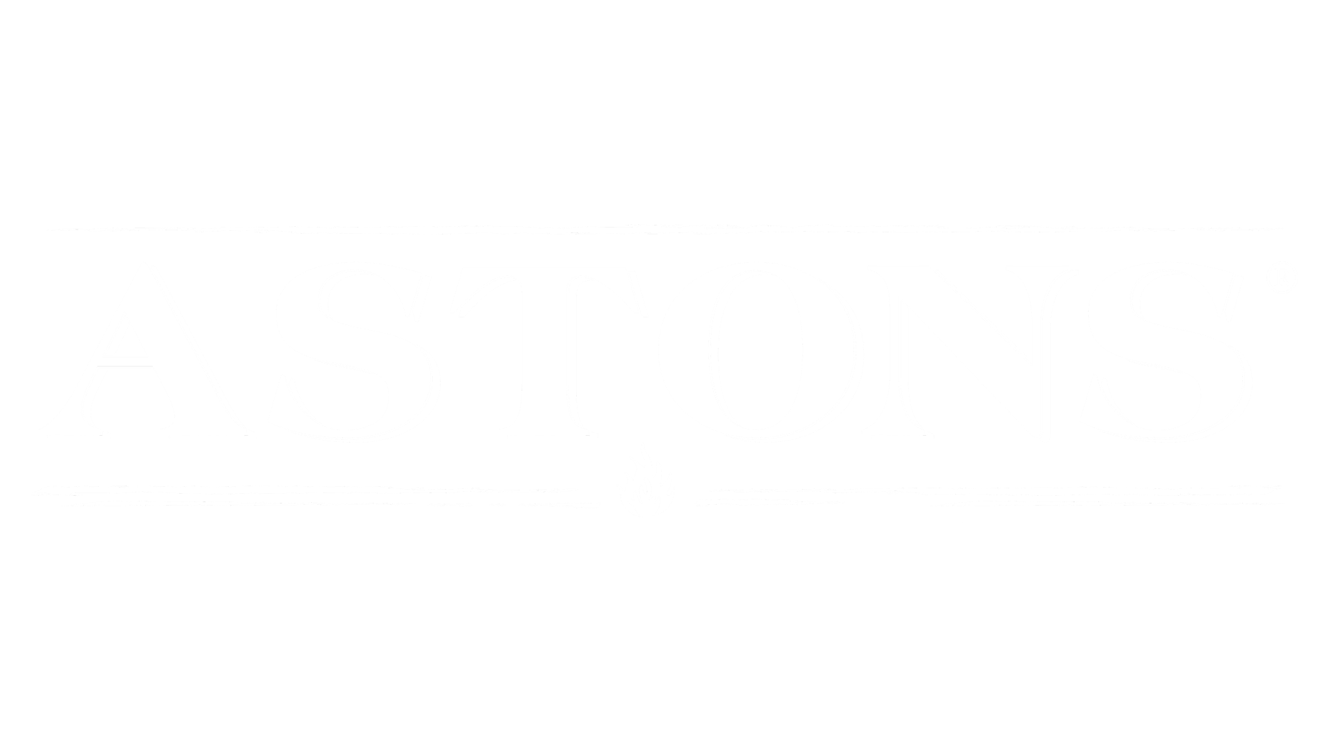 ASTONS logo in white