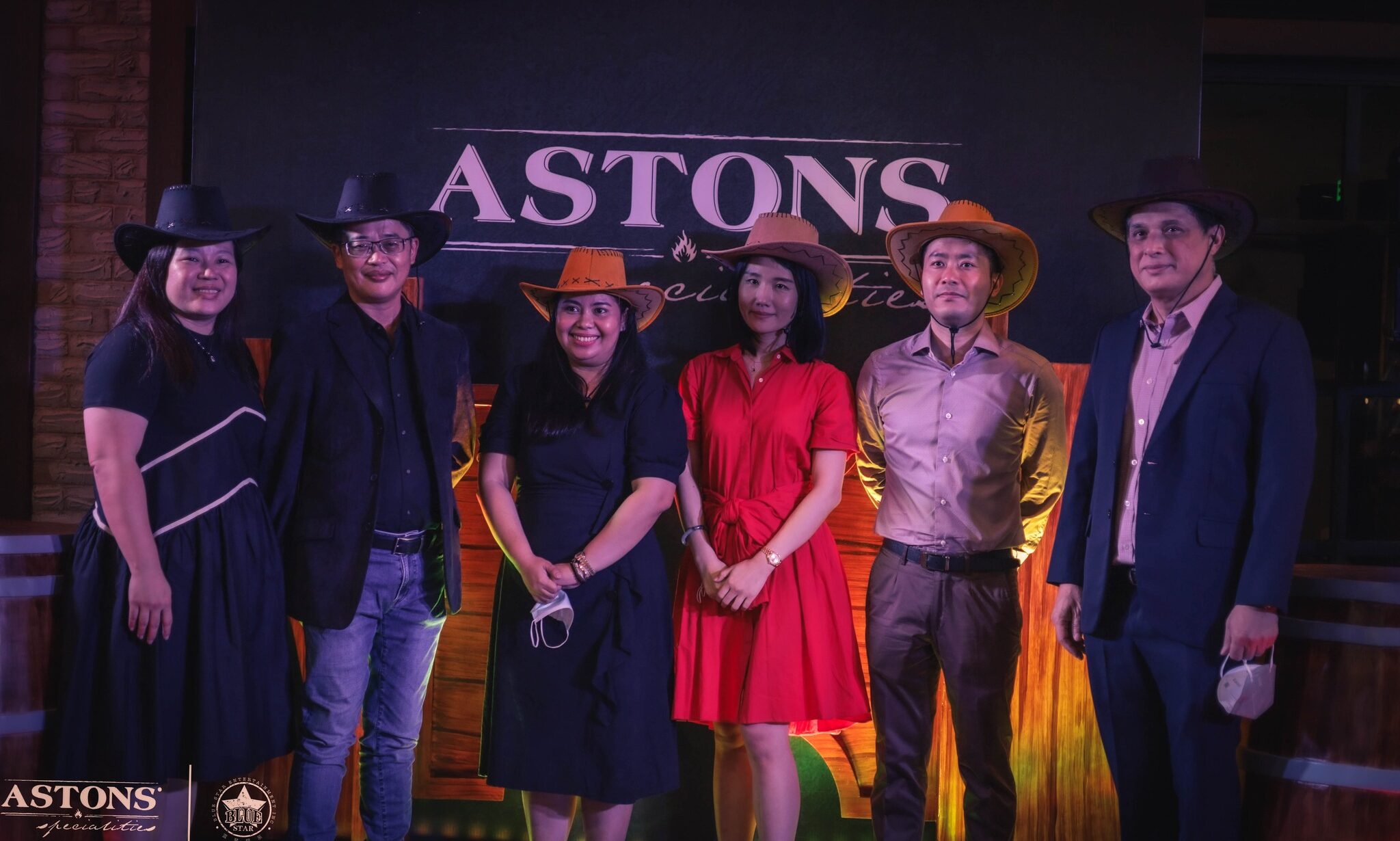 Photo of business partners in opening ASTONS specialities franchise in Philippine.